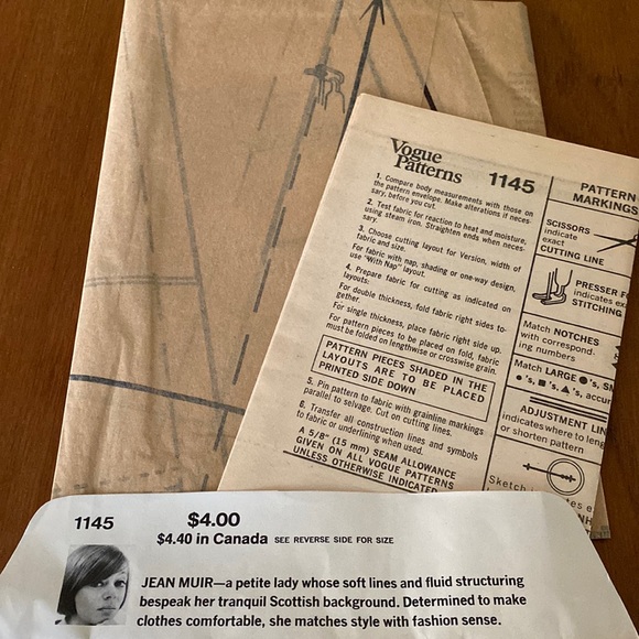 VTG Vogue Couturier Design Jean Muir Uncut Sewing Pattern - Picture 3 of 9